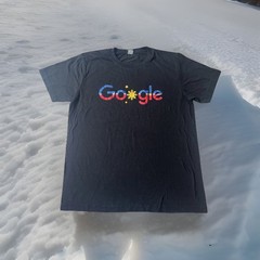 Authentic Alphabet Google Red White & Blue Yellow Sun Logo Shirt Large Vintage