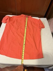 Silver Bait Men’s SS Button Down Vented Fishing Shirt Orange Poly Blend – XXLT