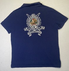 Polo Ralph Lauren Men’s Equestrian Embroidered Polo Shirt Size L Custom Slim EUC