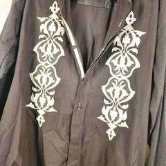 English Laundry Christopher Wicks Baroque Embroidered Shirt XL NWOT Gothic Y2K