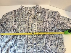 Quiksilver Men’s Model Island SS button-up shirt Waterman collection LG EUC