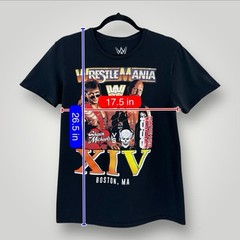 WWE WrestleMania XIV T Shirt Mens S Stone Cold Shawn Michaels Boston 1998 Black