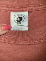Sponge Diver Supply Coral Orange Cap Sleeve T Shirt Size Small