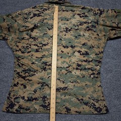 US Military Shirt Mens Medium MARPAT Camo Long Sleeve Button Front USMC
