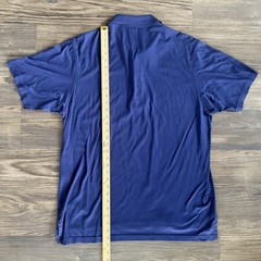 Peter Millar MC0K01 Performance Jersey Navy Blue 100% Cotton Golf Polo Men’s L