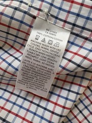 Pendleton Men’s Large Plaid Button Front Shirt Red Blue White Cotton L