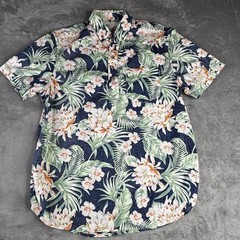 Chubbies Shirt Mens Small Floral Hawaiian 1/ Button Palm Short Sleeve Summer