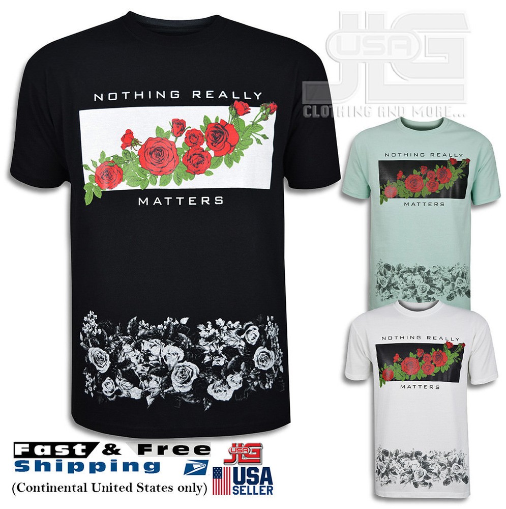 NOTHING REALLY MATTERS Graphic Screen Printed T-Shirts NEW
