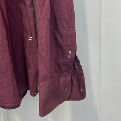 RYE 51 Small Batch Long Sleeve Button Front Shirt Cotton Wine Purple Red Size XL