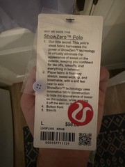 [Large] New Lululemon Men’s ShowZero Slim Fit Polo Shirt, Serene Blue *SOLD OUT*