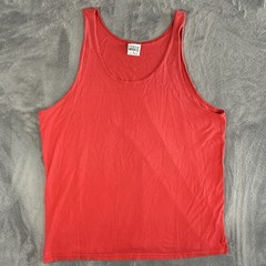 Vintage Trend Basics Tank Top Mens Size XL Red 100% Cotton Made In USA 80s/90s