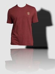 $105 Neiman Marcus Men’s Red Crewneck Logo Short-Sleeve Jersey T-Shirt Size L
