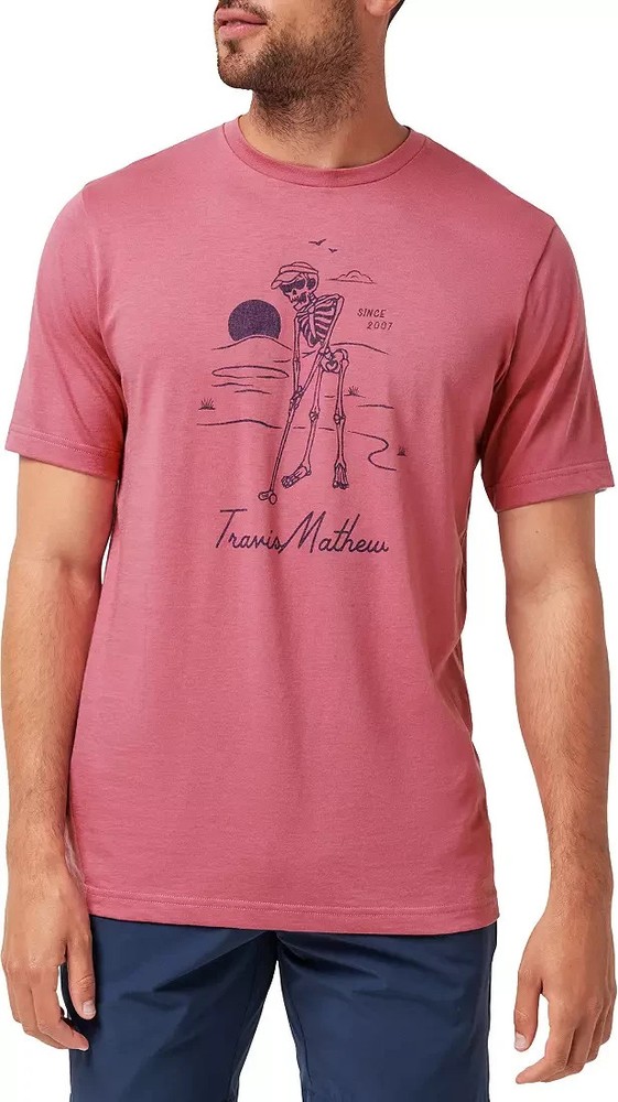 Travis Matthew Size S – Lost Weekend Golf Skeleton Cotton Graphic T-Shirt