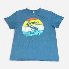 Jerzees blue scuba diver Large size (width 22in, length 26in) T shirt