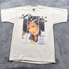 Vintage Fruit Of The Loom T-Shirt Mens Large Loretta Lynn Coal Miner’s Daughter