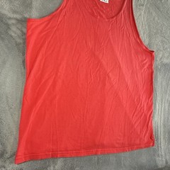 Vintage Trend Basics Tank Top Mens Size XL Red 100% Cotton Made In USA 80s/90s
