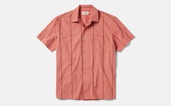 TAYLOR STITCH Hawthorne Shirt Organic Cotton Rust Stripe Button Down 42 L $125