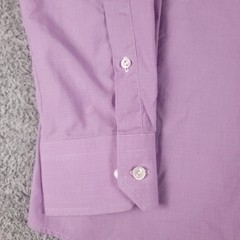 Eton Dress Shirt Mens 16.5 42 Purple Check Long Sleeve Cotton Romania Formal