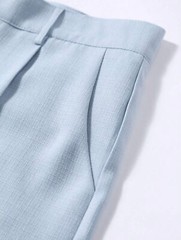 Manfinity Mode Plus Size Men Double Breasted Suit Set (Jacket Pants & Shirt)