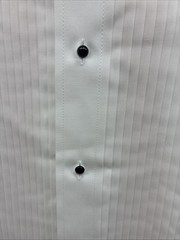 New Classix White Long Sleeve Button Up English Shirt XL AA-49