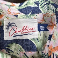 Chubbies Shirt Mens Small Floral Hawaiian 1/ Button Palm Short Sleeve Summer