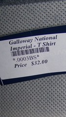 NEW LEVELWEAR Polyester Performance Tee Shirt GALLOWAY NATIONAL GOLF CLUB S Gray