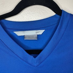 Nike Basic Regular Fit Cuffed Long Sleeve Shirt Blue XL – C57