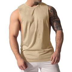 New Quick-Dry Solid Sleeveless Tee