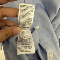 Buttoned Down Mens Button Up Long Sleeve Shirt Size 16 1/2 37 Blue Casual