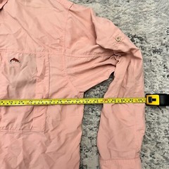 Mens Large Simms Button Down Vented Fishing Shirt Pink Cargo Chest Pocket