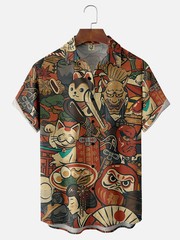 Vintage Japanese Art Casual Shirt