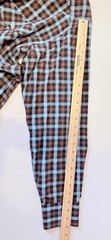 Billy Reid Men’s Brown/Black/Aqua Plaid Cotton L/S Button Down Shirt XL – EUC