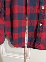 Chubbies The Nutter Men’ Medium Dakota Shirt Button Up Red Buffalo Plaid Stretch
