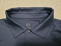 Foreign Rider Co. World Class Performance Athletic Navy Blue Polo Shirt SZ 3
