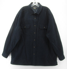 VINTAGE Levis Shirt Men XL Blue Utility Field Shacket Button Up Workwear CPO Y2K