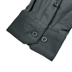 BYLT Premium Basics Button Down Shirt Gray Executive Fit Long Sleeve – Size XL