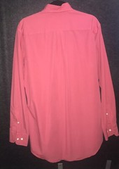 Peter Millar Seaside Collection Button-Up Shirt Medium Coral Pink Cotton Silk