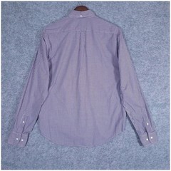 Gustin Purple Gingham Cotton Button Down Shirt Large USA Made Classic Fit