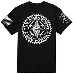 2nd Amendment- Fire Power! t shirts for men by American Style Apparel- USA made