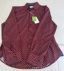 NWT CONSTRUCT Slim Fit 4 Way Stretch Long Sleeve Button Up Shirt Size M