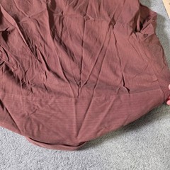 Bugatchi Mens Large Button Down Shirt Wine Red 100% Silk Textured Herringbone