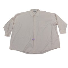 ENRO Micro Pima Cotton Polyester Big & Tall Men’s Dress Shirt Cream 22 34 35