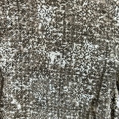 Hugo Boss Orange Dress Shirt Mens S Slim Fit Damask/Baroque Pattern 100% Cotton
