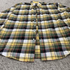 Vintage Cinch Shirt Mens XL Yellow Plaid
