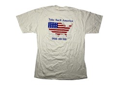 Vtg 90s 1992 JERRY BROWN Take Back America PRESIDENTIAL ELECTION T-SHIRT Men XL