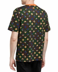 $310 MCM Men’s Jungle Green Cotton Camo Lion Chevron-v T Shirt MHT9AMM12G6