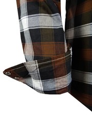 Plaid Shirt Mens Western Country Flap Pockets Triple Snap Cuffs TRUE FIT Casual