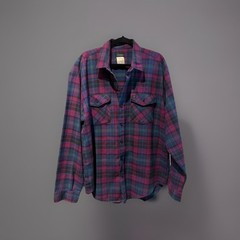 Codet Button Up Wool Multi Color Pockets Long Sleeve Heavyweight Mens Size XL