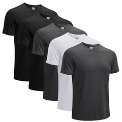 Men’s 5 Pack Short Sleeve Athletic T-Shirts Workout Gym Running Quick Dry