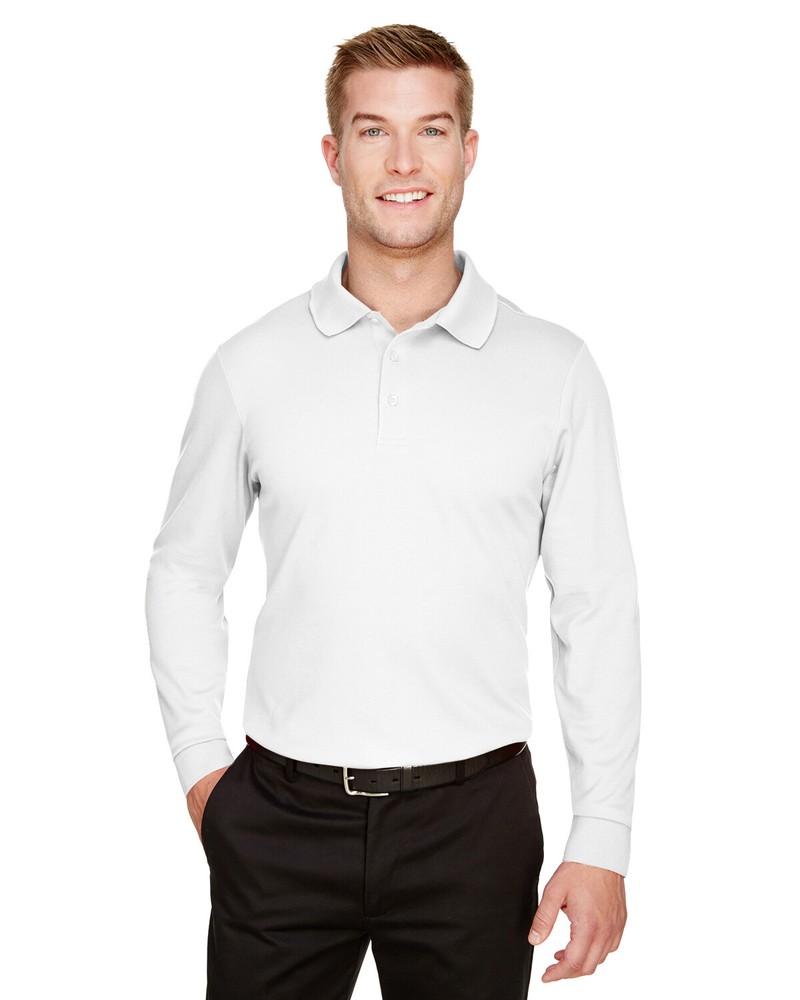 Devon & Jones CrownLux Performance Men’s Tall Plaited Polo DG20LT LT-3XT